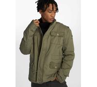 funktionale Brandit Herren Jacke Reißverschluss Taschen mit Baumwolle Khaki S