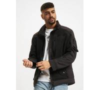 funktionale Brandit Herren Jacke Reißverschluss Taschen Schwarz S
