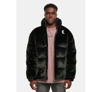 Winterjacke KARL KANI "Karl Kani Herren KM214-014-1 OG Fake Fur Puffer Jacket black", Herren, Gr. XS, schwarz, 100% Polyester, normal, hoch geschlossener Ausschnitt, Jacken Winterjacke (48632169-XS) s