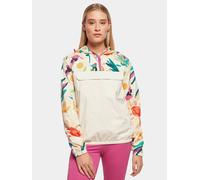 funktionale Urban Classics Damen Jacke große Kapuze Kordelzug 68 g/m² Weiß/Bunt XXL