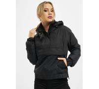 Urban Classics Damenjacke Ladies Panel Padded Pull Over Jacket gepolstert Gr. S Schwarz
