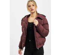 funktionale Urban Classics Damen Jacke Reißverschluss Kapuze 78 g/m² Bordeaux-Rot M