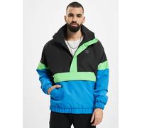funktionale Urban Classics Herren Jacke Kordelzug Reißverschluss 108 g/m² Schwarz/Blau XS