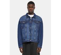 Urban Classics - Heavy Ounce Boxy Denim New Mid Blue Washed - Jeansjacke Blau L
