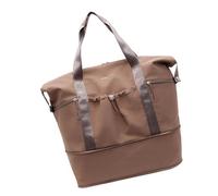 Funktionelle Sporttasche, Reisetasche, erweiterbare Umhängetasche, Trocken- und Nass-Trennung, geräumiges Sportzubehör, Organizer, Nass- und Trockentrennung, Sporttasche, khaki, Mass Beauty
