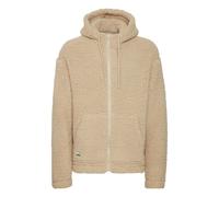 Funktions-Kapuzensweatjacke 11 PROJECT "Fellimitatjacke PRDaag", Herren, Gr. XL, beige (oatmeal), Obermaterial: 100% Polyester PES., Sweatjacken (33309528-XL) oatmeal
