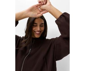 Funktions-Kapuzensweatjacke BRAX "Style BECKY L", Damen, Gr. 36, braun (dunkelbraun), 70% Viskose, 25% Polyester, 5% Elasthan, Sweatjacken (37234702-36) dunkelbraun