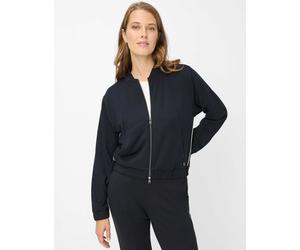 Funktions-Kapuzensweatjacke BRAX "Style BECKY L", Damen, Gr. 46, navy, 70% Viskose, 25% Polyester, 5% Elasthan, Sweatjacken (94765439-46) navy