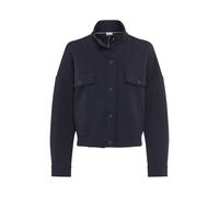 Funktions-Kapuzensweatjacke BRAX "Style BRIS L", Damen, Gr. 46, navy, 73% Baumwolle, 20% Polyester, 7% Elasthan, Sweatjacken (75624606-46) navy