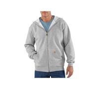 Carhartt Herren Midweight Zip-Front HOODED Hoody SWEATSHIRT heather grey XXL, 2XL