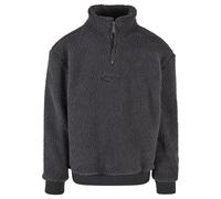Funktions-Kapuzensweatjacke KARL KANI "Karl Kani Herren KM223-058-1 Metal Signature Teddy Troyer", Herren, Gr. XS, anthrazit, 100% Polyester, unifarben, Rundhals, Sweatjacken (93793517-XS) anthrazit