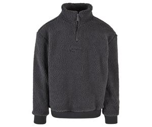 Funktions-Kapuzensweatjacke KARL KANI "Karl Kani Herren KM223-058-1 Metal Signature Teddy Troyer", Herren, Gr. S, anthrazit, 100% Polyester, unifarben, Rundhals, Sweatjacken (93793517-S) anthrazit