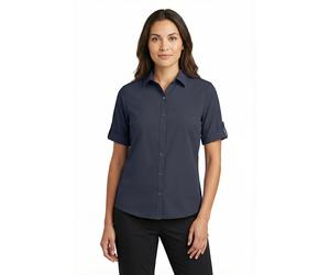 Funktionsbluse KILLTEC "KOS 85 WMN WVN SHRT", Damen, Gr. 40, nachtblau, Obermaterial: 100% Polyester, Blusen, sportliche Passform, für Freizeitaktivitäten, aus Polyester (83438246-40) nachtblau