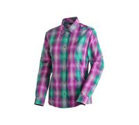 Funktionsbluse MAIER SPORTS "Nanni", Damen, Gr. 50, hellbeere, 85% Polyester, 15% Viskose, Blusen, Damen Bluse, langarm Karobluse für Outdoor und Freizeit (22060040-50) hellbeere