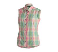 Funktionsbluse MAIER SPORTS "Paloma", Damen, Gr. 40, canary, 85% Polyester, 15% Viskose, Blusen, ärmellose Damen Bluse, sommerliches Blusen-Shirt, Karobluse, Reg. Fit (33626902-40) canary