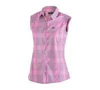 Funktionsbluse MAIER SPORTS "Paloma", Damen, Gr. 40, rosa, 85% Polyester, 15% Viscose, Blusen, Karierte, ärmellose Bluse für Wandern, Reisen und Freizeit (88364960-40) rosa