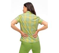 Funktionsbluse MAIER SPORTS "Philina", Damen, Gr. 42, grasgrün, 85% Polyester, 15% Viscose, Blusen, Damen Bluse, leichte Kurzarmbluse, Blusen-Shirt, Karobluse, Reg Fit (36916307-42) grasgrün