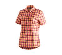 Funktionsbluse MAIER SPORTS "Philina", Damen, Gr. 44, bunt (mehrfarbig), 85% Polyester, 15% Viskose, Blusen, Damen Bluse, leichte Kurzarmbluse, Blusen-Shirt, Karobluse, Reg Fit (23397319-44) mehrfarbi