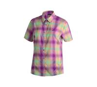 Maier Sports Philina Frauen Outdoorbluse - 48 - lilac-berry-yellow-check