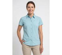 Funktionsbluse SCHÖFFEL "Blouse Style Dooser WMN", Damen, Gr. 38, tidal wave, Obermaterial: 85% Polyester, 15% Elasthan, Blusen, sportliche Passform, für Trekking und Outdoor, sportlicher Stil (218691