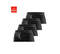Funktionsboxer BENCH. "Boxershorts für Herren", Herren, Gr. M, 4 Stk., grau (schwarz, anthrazit, meliert), Microfaser, Obermaterial: 92% Polyamid, 8% Elasthan, unifarben, körpernah, Unterhosen, Unterh