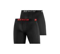 Funktionsboxer BENCH. "Boxershorts für Herren", Herren, Gr. XXL, 2 Stk., schwarz, Microfaser, Obermaterial: 91% Polyester, 9% Elasthan, unifarben, körpernah, Unterhosen, Unterhosen in sportiver Optik