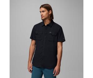 Funktionshemd COLUMBIA, Herren, Gr. L (50), N-Gr, schwarz, Web, Obermaterial: 100% Polyester, Hemden, Kurzarm-Ausführung, mit bequemer Passform, aus Polyester in Webart (65065043-L) schwarz