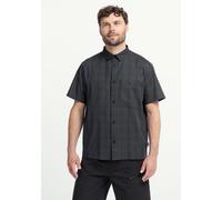 Funktionshemd JACK WOLFSKIN "HOT TRAIL SHIRT M", Herren, Gr. M (50), N-Gr, schwarz (check schwarz), Obermaterial: 100% Baumwolle, Hemden, Kurzarm, aus Baumwolle, in den Größen S bis XXXL (46730747-M)