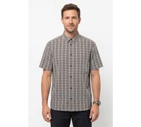 Funktionshemd JACK WOLFSKIN "MESETA SHIRT M", Herren, Gr. L (52), N-Gr, phantom chec, Jersey, Obermaterial: 100% Polyester, Hemden (10959403-L) phantom chec