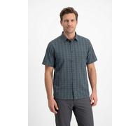 Funktionshemd JACK WOLFSKIN "MESETA SHIRT M", Herren, Gr. L, N-Gr, grau (check schwarz n), Jersey, Obermaterial: 100% Polyester, Hemden, mit zwei Brusttaschen, schnell trocknend, atmungsaktiv (7027335