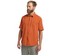 Funktionshemd JACK WOLFSKIN "SIERRA CANYON SS SHIRT M", Herren, Gr. XXL (58), Normalgrößen, orange (burnt, orange), Oberstoff: 100% POLYAMID ; Futter 1:00% POLYESTER, Hemden (24064810-XXL) burnt, oran