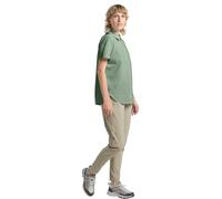 Funktionshemd JACK WOLFSKIN "VANDRA", Damen, Gr. S, N-Gr, grün (eucalyptus), Obermaterial: 85% Polyamid, 15% Elasthan, Hemden, Damen Kurzarmhemd, Atmungsaktiv (75883906-S) eucalyptus