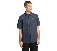 Funktionshemd JACK WOLFSKIN "VANDRA S/S SHIRT M", Herren, Gr. M (50), Normalgrößen, blau (midnight, sky), Obermaterial: 85% Polyamid, 15% Elasthan. Futter: 100% Polyester, Hemden (78682830-M) midnight