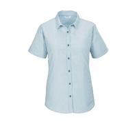 Funktionshemd KILLTEC "KOS 368 WMN WVN SHRT", Damen, Gr. 50, Normalgrößen, blau, Obermaterial: 100% Polyester, Hemden, Karierte, wasserabweisende, atmungsaktive Bluse (63758439-50) blau