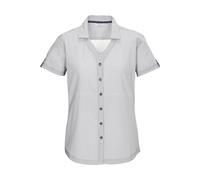 Funktionshemd KILLTEC "KOS 46 WMN WVN SHRT", Damen, Gr. 42, Normalgrößen, blau (nachtblau), Obermaterial: 92% Polyester, 8% Elasthan, Hemden, Schnelltrocknende Funktionsbluse mit Stretch und All Over-
