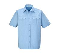 Funktionshemd KILLTEC "KOS 47 MN WVN SHRT", Herren, Gr. 3XL, Normalgrößen, blau (stahlblau), Oberstoff: 100% Polyester, Futter: 100% Polyester, sportlich, Hemden, Karierte killtec Herren Funktionshemd