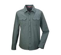 Funktionshemd KILLTEC "KOS 48 MN WVN SHRT", Herren, Gr. XXL, Normalgrößen, grün (dunkelgrün), Oberstoff: 100% Polyester, Futter: 100% Polyester, sportlich, Hemden, Atmungsaktives, wasserabweisendes, s