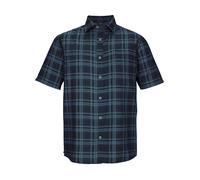 Funktionshemd KILLTEC "KOS 64 MN WVN SHRT", Herren, Gr. XL, Normalgrößen, navy, Obermaterial: 100% Polyester;Futter: 100% Polyester, Hemden, Karierte Herrenhemd, schnelltrocknend, mit Brusttaschen (23