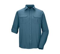 Funktionshemd KILLTEC "KOS 65 MN WVN SHRT", Herren, Gr. XL, Normalgrößen, blau, Obermaterial: 100% Polyester;Futter: 100% Polyester, Hemden Funktionshemd, Schnelltrocknendes Herrenhemd mit krempelbare