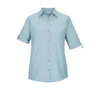 Funktionshemd KILLTEC "KOS 85 WMN WVN SHRT", Damen, Gr. 46, Normalgrößen, blau (ocean), Obermaterial: 100% Polyester, Hemden, Schnelltrocknende Bluse, krempelbare Ärmel, vielseitig kombinierbar (65358