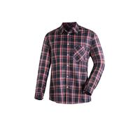 Funktionshemd MAIER SPORTS "Claas", Herren, Gr. 52, Normalgrößen, brombeer, 85% Polyester, 15% Viscose, Hemden Funktionshemd, Herren Hemd langarm, karriertes Freizeithemd, Langarmhemd, Regular Fit (15
