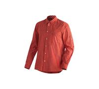 Funktionshemd MAIER SPORTS "Mats L/S", Herren, Gr. 50, Normalgrößen, orange (blutorange), 97% Polyester, 3% Elasthan, Hemden Funktionshemd, langarm Herrenhemd für Wandern, Reise und Freizeit (15976505