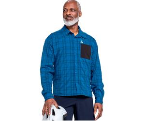 Funktionshemd SCHÖFFEL, Herren, Gr. 56, N-Gr, blau (cornflower blau), Obermaterial: 78% Polyester, 17% Nylon, 5% Elasthan, Hemden, mit langen Ärmeln, aus Polyester, Nylon und Elasthan (16027748-56) co