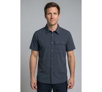 Schöffel Herrenhemd Shirt Style Dooser Men – V-Ausschnitt, 85/15 Polyester/Elasthan, Blau 52