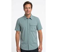 Funktionshemd SCHÖFFEL "Shirt Style Dooser MEN", Herren, Gr. 56, N-Gr, steel grau, Obermaterial: 85% Polyester, 15% Elasthan, Hemden, für Trekking und sportliche Aktivitäten, leichtes Material (421778