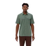 Funktionshemd VAUDE "MEN'S ROSEMOOR SHIRT II", Damen, Gr. XXL, N-Gr, grün (agave), Web, Obermaterial: 100% Polyester, straight fit, hoch geschlossener Ausschnitt, weit abgesteppte Kante, Hemden Funkti