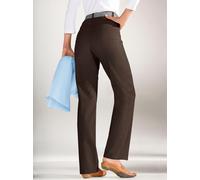 Funktionshose COSMA, Damen, Gr. 20, Kurzgrößen, braun (mokka), 97% Baumwolle, 3% Elasthan, unifarben, lang, Hosen Funktionshose (827650-20) mokka
