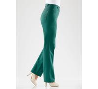 Funktionshose COSMA, Damen, Gr. 22, Kurzgrößen, blau (petrol), 97% Baumwolle, 3% Elasthan, unifarben, lang, Hosen Funktionshose (338691-22) petrol