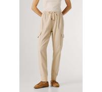 Funktionshose PEPE JEANS "trousers MID WAIST SLIM JOGGER NEW CRUSADE", Damen, Gr. 25, natural beige, 60% Lyocell, 40% Baumwolle, Hosen Funktionshose (91800726-25) natural beige
