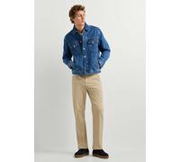 Funktionshose PEPE JEANS "trousers RELAXED LOUNGE TWILL PANT", Herren, Gr. 36, malt beige, 97% Baumwolle, 3% Elasthan, Hosen Funktionshose (67593964-36) malt beige
